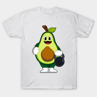 Avocado at Strength training with Dumbbells T-Shirt